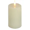 National Tree Company 5 in. by 9 in. HGTV Home Collection Flameless Georgetown Pillar Candle, Ivory