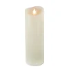 National Tree Company 3 in. by 9 in. HGTV Home Collection Flameless Heritage Pillar Candle, Ivory