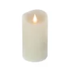 National Tree Company 3 in. by 7 in. HGTV Home Collection Flameless Heritage Pillar Candle, Ivory