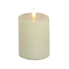 National Tree Company 4 in. by 6 in. HGTV Home Collection Flameless Georgetown Pillar Candle, Ivory