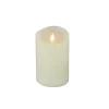 National Tree Company 4 in. by 6 in. HGTV Home Collection Flameless Heritage Pillar Candle, Ivory