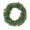National Tree Company 30 in. Cashmere Wreath with Pinecones and Red Berries