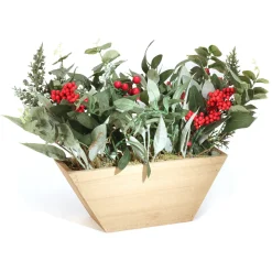 National Tree Company 22 in. Christmas Eucalyptus and Berry Arrangement