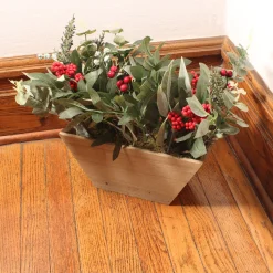 National Tree Company 22 in. Christmas Eucalyptus and Berry Arrangement