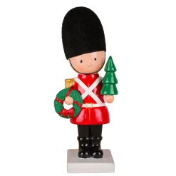 National Tree Company 11 in. Christmas Soldier with Wreath and Tree
