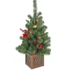 National Tree Company 36 in. Christmas Vienna Waltz Decorated Tree with Warm White LED Lights