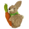 National Tree Company 12 in. Cute Easter Bunny Holding Carrot Table Decoration