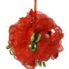 National Tree Company 12 in. Decorative Collection Red Ribbon Kissing Ball