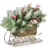 National Tree Company 10 in. Dunhill Fir Sleigh Centerpiece