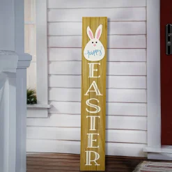 National Tree Company 43 in. Easter Bunny Sign Porch Decoration