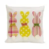 National Tree Company 16 in. Easter Bunny Trio Decorative Pillow