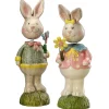 National Tree Company 8 in. Easter Mr. & Mrs. Rabbit Couple Table Decoration
