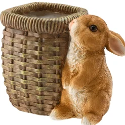 National Tree Company 7 in. Easter Rabbit Flower Pot Decoration