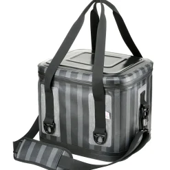 National Tree Company 11 in. Easy Tote Soft Cooler Gray Striped
