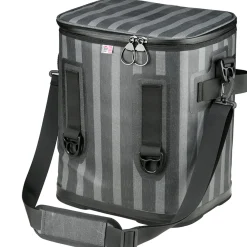National Tree Company 15 in. Easy Tote Soft Cooler Gray Striped
