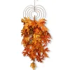 National Tree Company 36 in. Fall Teardrop Wall Decoration with Berry Clusters, Maple Leaves