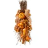 National Tree Company 18 in. Fall Teardrop Wall Decoration with Pumpkins, Berry Clusters, Maple Leaves, Branches
