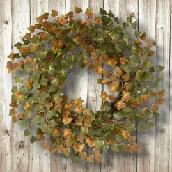 National Tree Company 24 in. Fall Wreath with Ivy