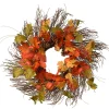 National Tree Company 26 in. Fall Wreath with Pumpkins, Pinecones, Berry Clusters, Assorted Leaves