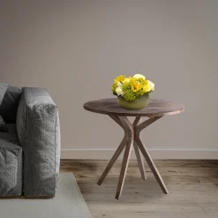 National Tree Company 36 in. Graywash Mercier Cafe Table