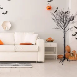 National Tree Company 68 in. Halloween Black Leafless Tree Decoration