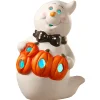 National Tree Company 6 in. Halloween BOO Smiling Ghost Decoration with LED Lights