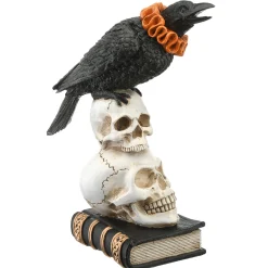 National Tree Company 11 in. Halloween Crow and Skulls Decoration