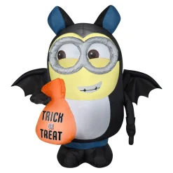National Tree Company 42 in. Halloween Dave in Bat Costume Airblown Inflatable Decoration