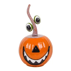 National Tree Company 15 in. Halloween Floating Eyes Metal Pumpkin Decoration
