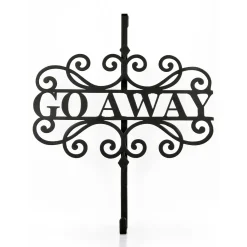 National Tree Company 17 in. Halloween Go Away Metal Wreath Hanger