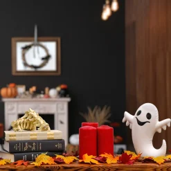 National Tree Company 9 in. Halloween Happy Ghost Tabletop Decoration
