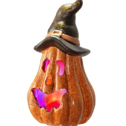 National Tree Company 8 in. Halloween Jack O Lantern with LED Lights