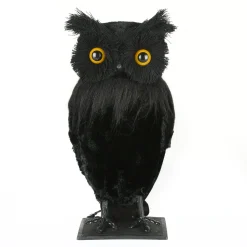 National Tree Company 11 in. Halloween Lifelike Owl Tabletop Decoration