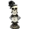 National Tree Company 10 in. Halloween Male Skeleton Bust Decoration