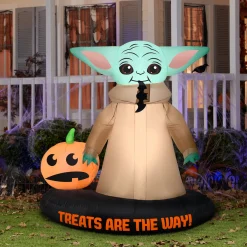 National Tree Company 78 in. Halloween Mandalorian Inflatable Decoration