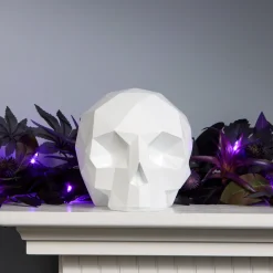 National Tree Company 6 in. Halloween Origami Skull Tabletop Decoration