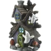 National Tree Company 6 in. Halloween Pre-Lit Purple Haunted House Decoration with LED Lights