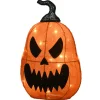 National Tree Company 16 in. Halloween Pre-Lit Scary Jack-O-Lantern Outdoor Decoration with LED Lights