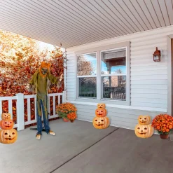National Tree Company 63 in. Halloween Pre-Lit Sound Activated Animated Werewolf with LED Lights