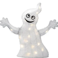 National Tree Company 18 in. Halloween Pre-Lit White Ghost Outdoor Decoration with LED Lights