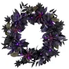National Tree Company 24 in. Halloween Scare in the Air Wreath with LED Lights