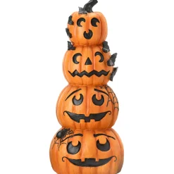 National Tree Company 39 in. Halloween Stacked Smiling Jack-O-Lanterns Decoration