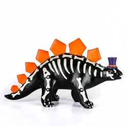 National Tree Company 12 in. Halloween Stegosaurus Dinosaur Skeleton Tabletop Decoration