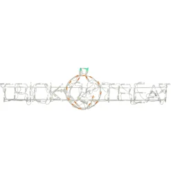 National Tree Company 52 in. Halloween Trick or Treat Lighted Sign Decoration with LED Lights