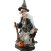 National Tree Company 18 in. Halloween Witch Holding Black Cane Table Decoration