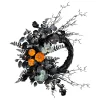 National Tree Company 20 in. Halloween Wreath with Pumpkins and LED Lights