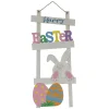 National Tree Company 36 in. Happy Easter Hanging Wall Decoration with Bunny and Eggs