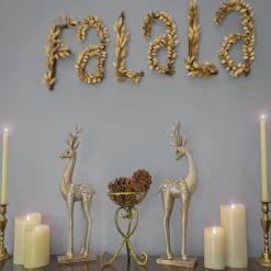National Tree Company 7 in. HGTV Home Collection Fa La La Wall Decoration