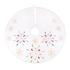 National Tree Company 54 in. HGTV Home Collection Embroidered Boho Tree Skirt