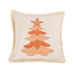 National Tree Company 18 in. HGTV Home Collection Coastal Christmas Pillow